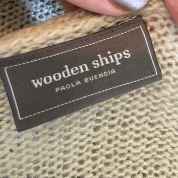 Wooden Ships M/L CHAMPAGNE PLEASE SWEATER - Picture 7 of 8